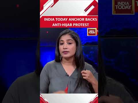 India Today Anchor Geeta Mohan Cuts Her Hair On Camera In Solidarity With Iranian Women | #shorts