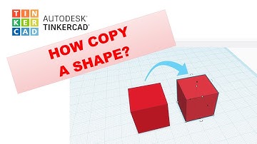HOW TO COPY A SHAPE IN TINKERCAD?