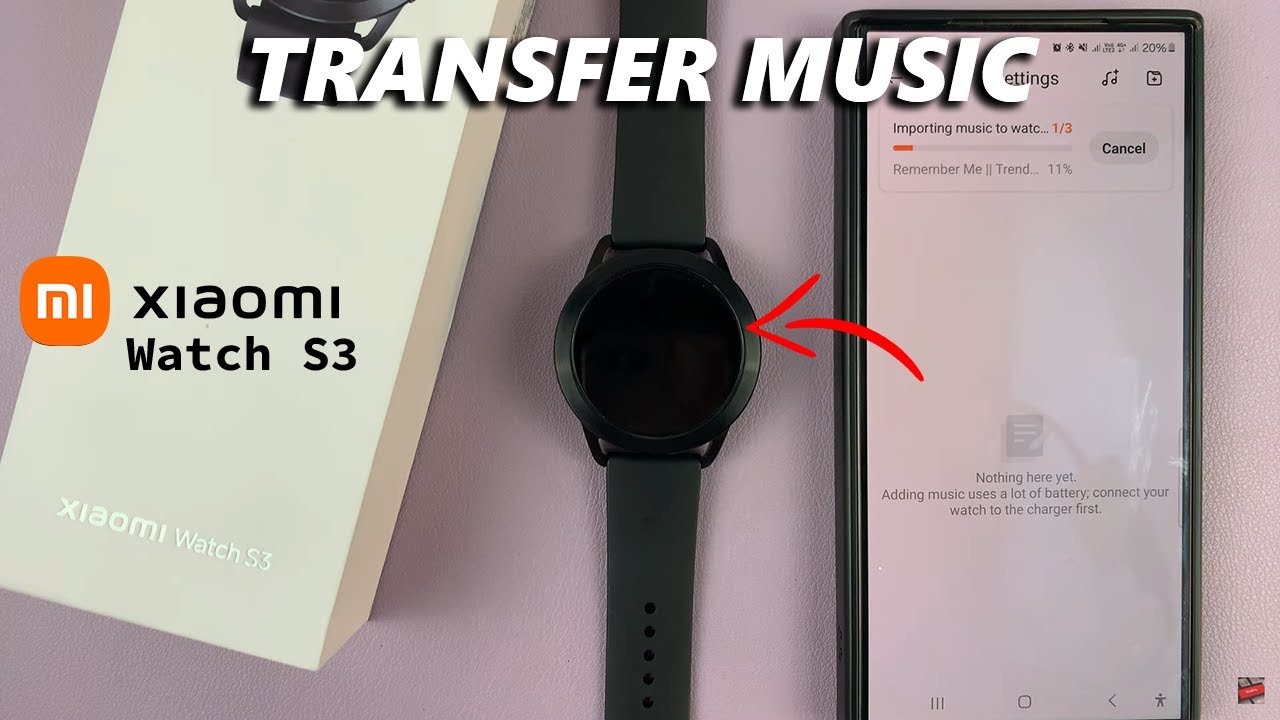 How To Transfer Music From Phone To Xiaomi Watch S3 - YouTube