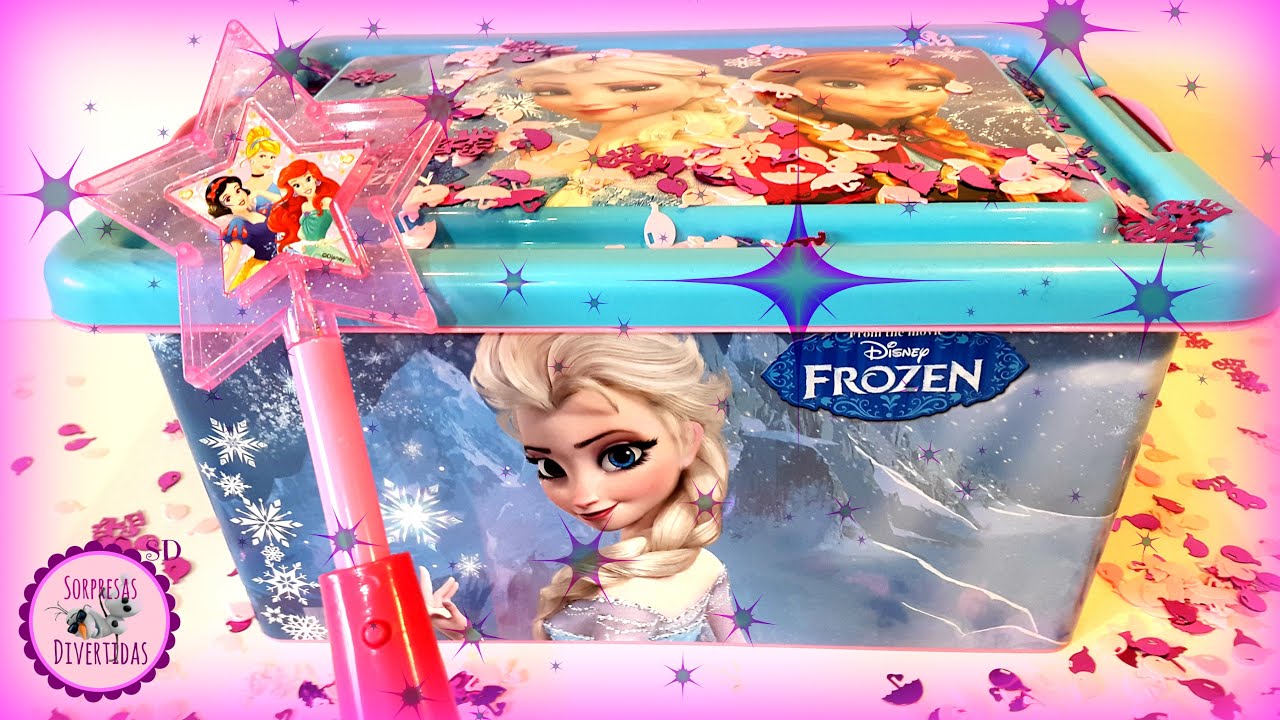 Disney Frozen juguetes caja retención box niños juguetes reina de hielo Elsa 