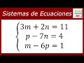 SISTEMA DE ECUACIONES LINEALES 3×3 - Ejercicio 2