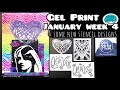 Gel print january prompts 1924 and some new stencil designs livestream
