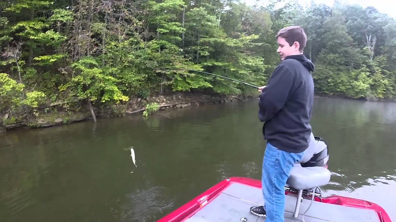 Walker Bartley and I at Yatesville Lake! Me and my nephew trying to