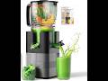 400W Cold Press Juicer, 5.8" Wide Feed Chute Slow Masticating Juicer Machines for Whole