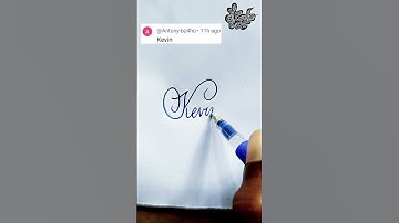 stylish name | Kevin | sk cursive art | how to make a stylish name | stylish signature
