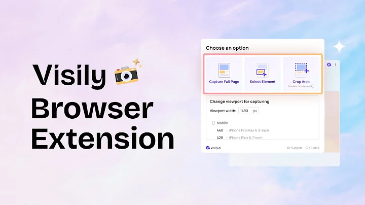 Visily Screenshot Extension: Full-Page & Element Capture → Editable Designs