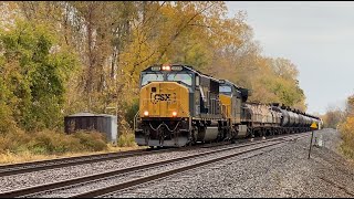 CSX M367 with CSXT 4549 Leading At Centerport! (10/17/22) [4K60]