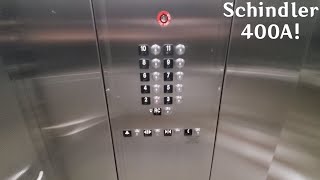 Smooth Schindler 400A Traction Elevators at an apartment building - Montreal QC