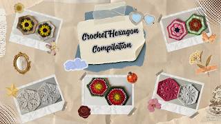 Cute & Simple Hexagon Designs ✨ | Crochet Compilation