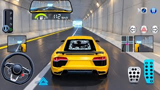 Driving at 112 KM/H in a Lamborghini with Broken Glass! 🚗💨 | 3D Driving Class Toddler games#viral  Teenager Drives Lamborghini Tunnel Runs High Speed Accelerations