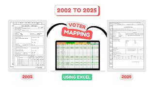 How to Map 2002 to 2025 Voter List in Excel | Complete Tutorial + Free Excel Template | SIR Mapping