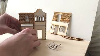 Timelapse Miniature Dollhouse Kit Build Nouveau Corner Shop