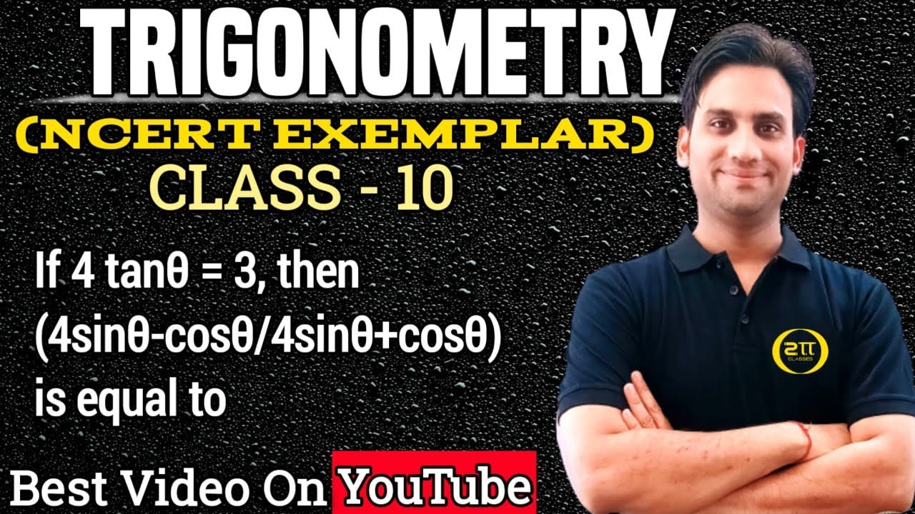 If 4 tanθ = 3, then (4sinθ-cosθ/4sinθ+cosθ) is equal to - YouTube
