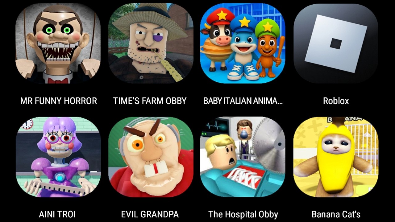 Escape Mr Funny's ToyShop,ESCAPE TIM'S FARM OBBY,BABY BRAINROTS FAMILY PRISON,ESCAPE EVIL GRANDPA...