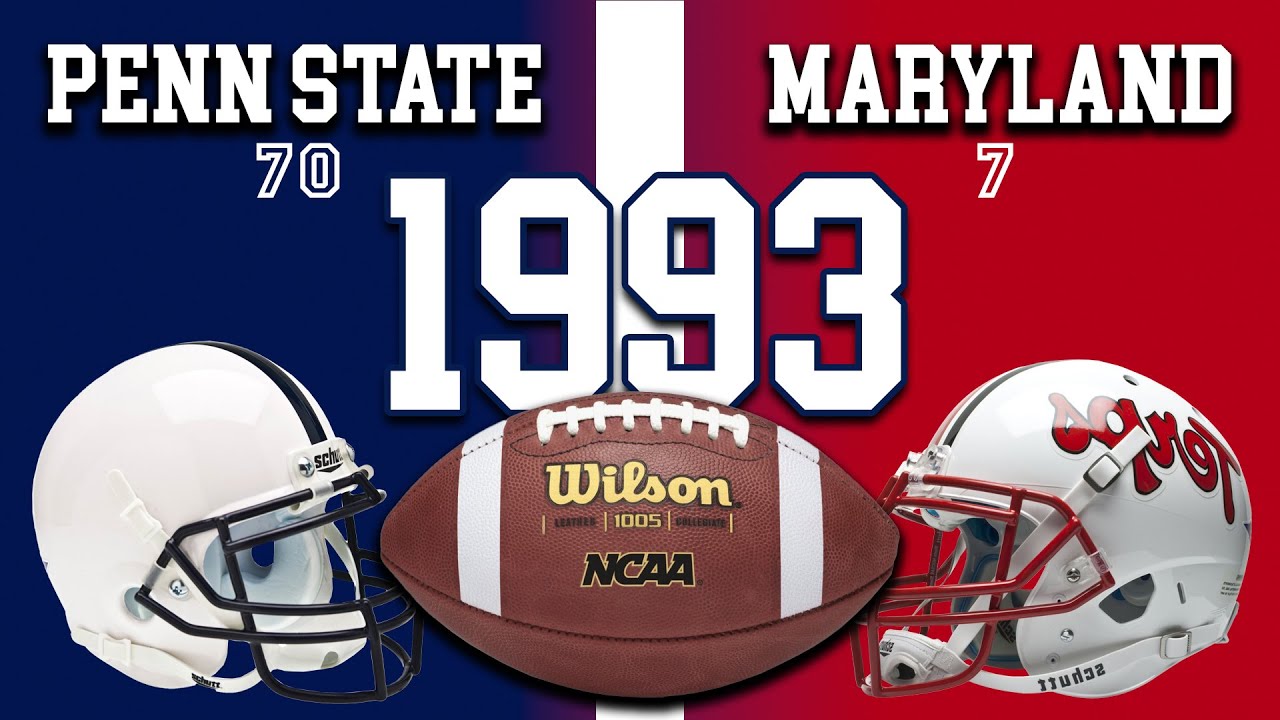 Penn State at Maryland 1993 FULL GAME