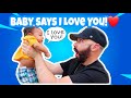 BABY SAYS I LOVE YOU! | FIRST WORDS AT 2 MONTHS OLD!