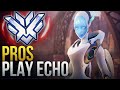 PROS HAVING FUN WITH NEW HERO ECHO!  - Overwatch Montage