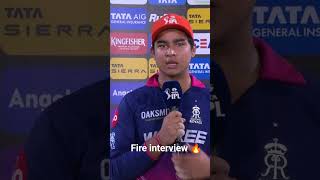 Vaibhav sooryabanshi fire interview
