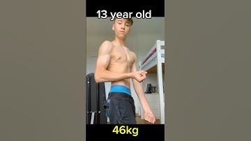 My body transformation| 13-14 year old #gym #motivation #bodytransformation #bulk #workout #shorts