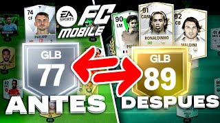 😱 MEJORE ESTA CUENTA DE FC MOBILE EN 1 HORA !!! RONALDINHO MALDINI PIRES Y MAS !!!