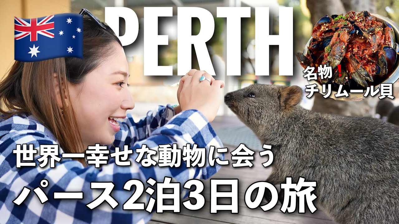 【パース観光🇦🇺】ロットネスト島を巡る2泊3日の旅🚲街観光編🌺オーストラリア