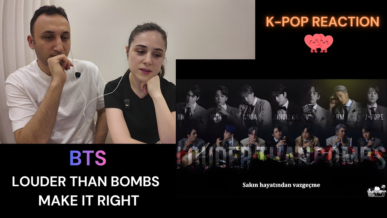 Мы реагируем, просматривая песни BTS «Louder Than Bombs» и «Make It Right». 💜 #btreaction