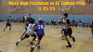 Mesa High Freshman vs AZ College Prep (L 45-31) Summer Games