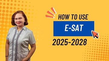 HOW TO USE ESAT 2025 2028?