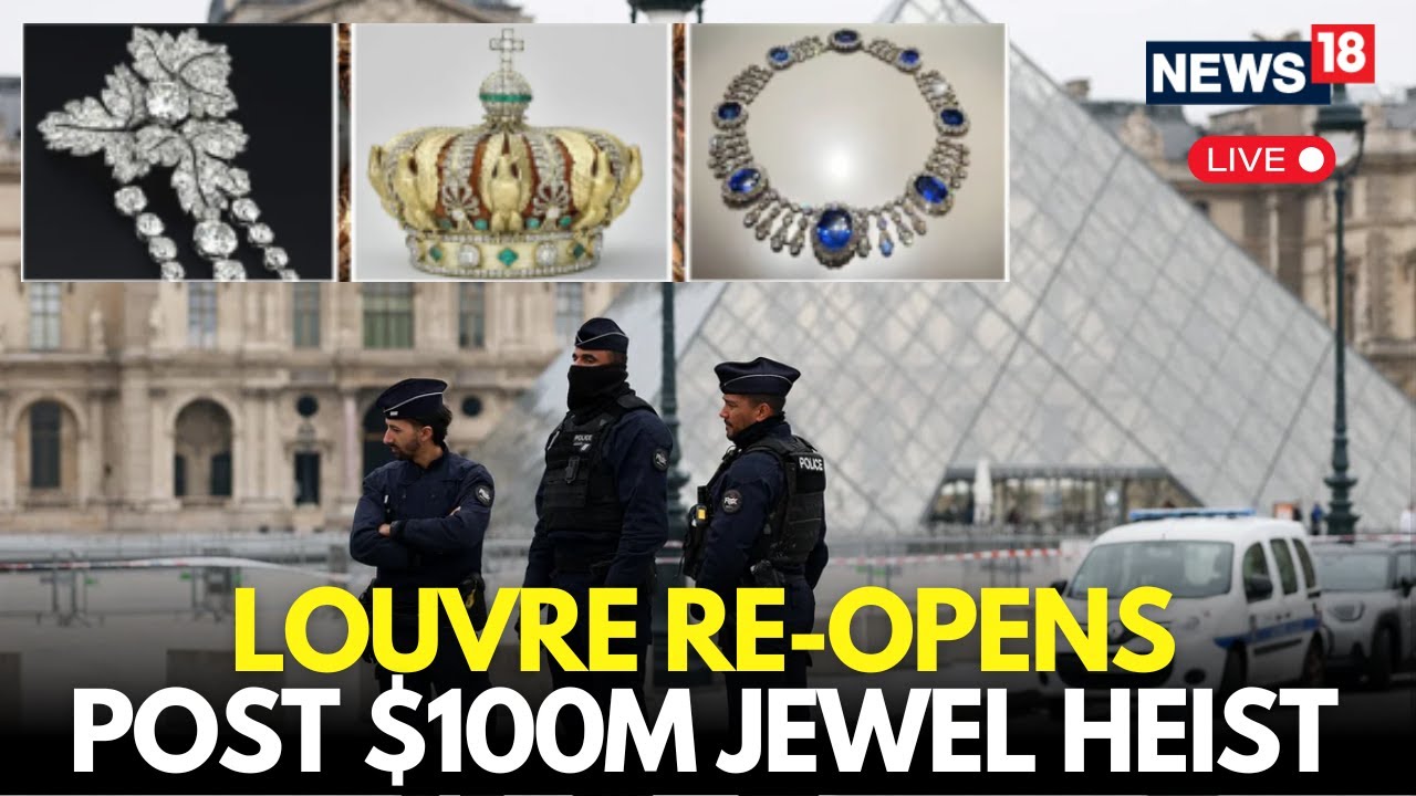 Inside The Louvre’s Heist Drama LIVE: Stolen Jewels, Global Hunt, And Now A Reopening | Paris | N18G