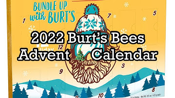 2022 Burt’s Bees Advent Calendar: 12 Holiday Surprises! | BeautyAmaB