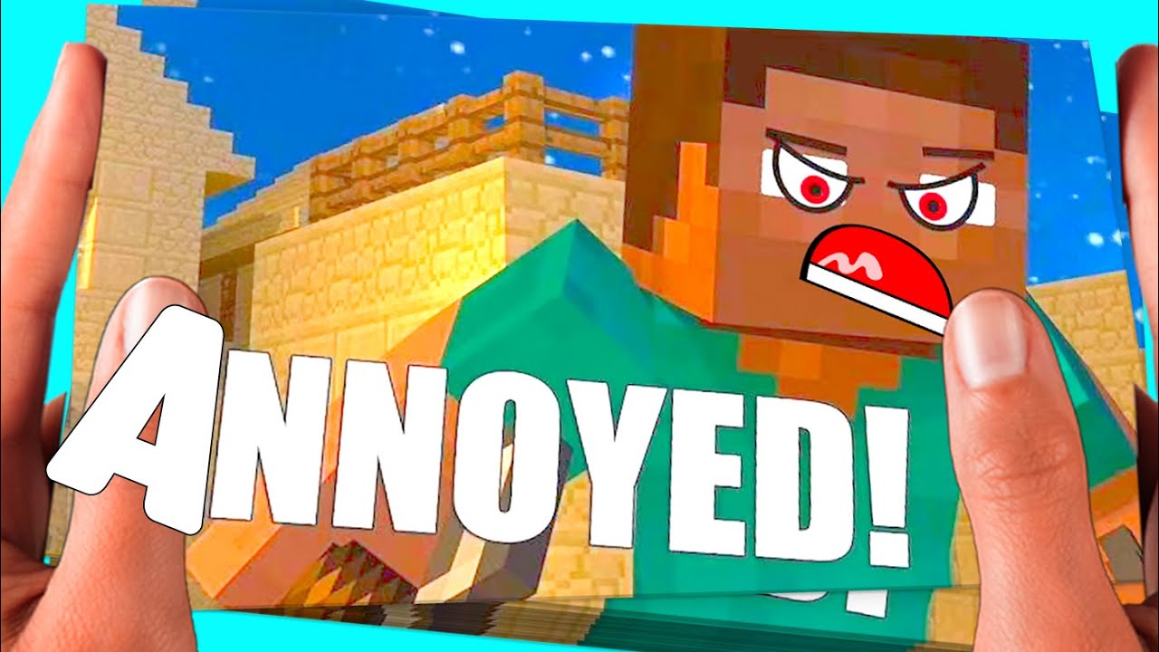 5 most ANNOYING things in Minecraft - Minecraft animation Flipbook ...