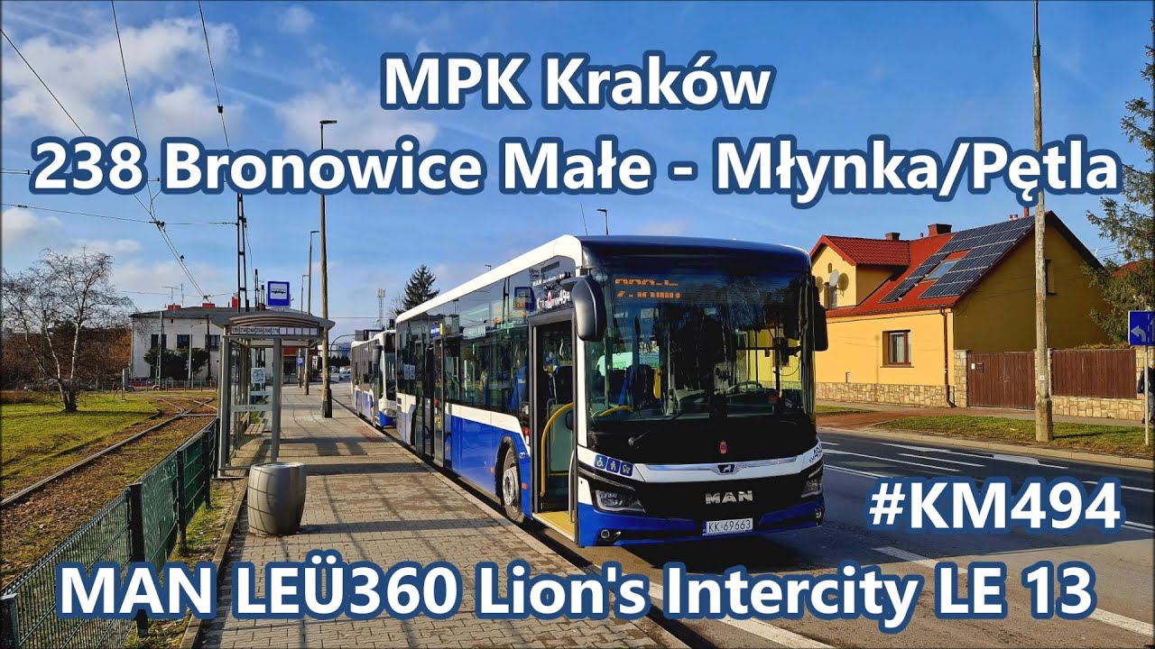 MPK Kraków - linia 238, MAN LEÜ360 Lion's Intercity 43C #KM494