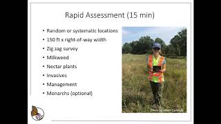 Rapid Assessment and Habitat Calculator Webinar- Roadside Habitat for Monarchs Project screenshot 3