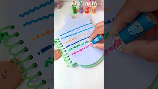 Diy Stamp Pen Set Underline Markers #Shorts #Art #Diy #Youtubeshorts