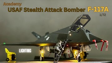 Stealth Lit & Loaded – F-117A Diorama Build (1/72 Academy)