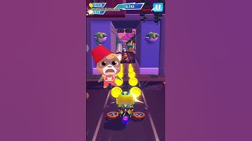 Talking Tom Hero Dash || Super Hank in Yellow Outfit Ride Jet Bike Chase Raccoon #tomherodash