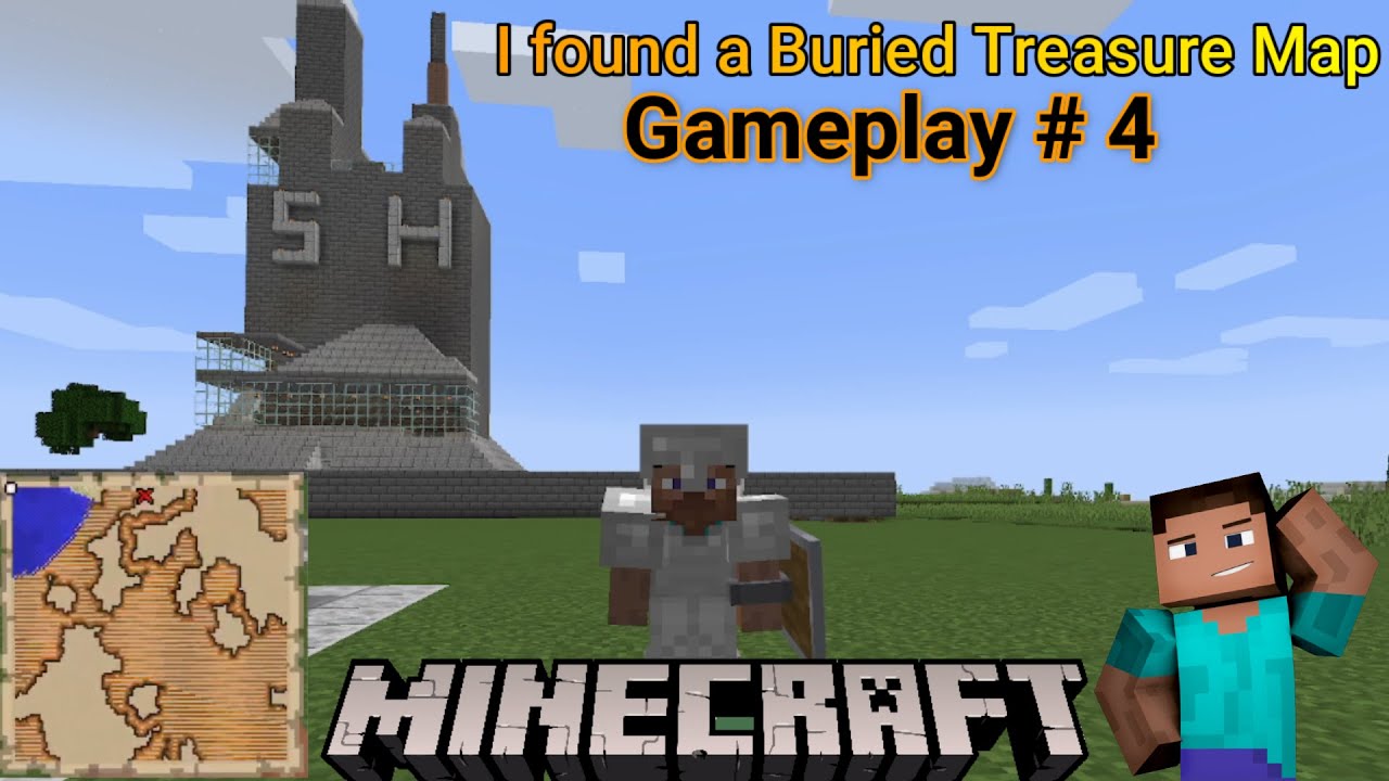 Lets go for a Buried Treasure map | MINECRAFT GAMEPLAY #4 - YouTube