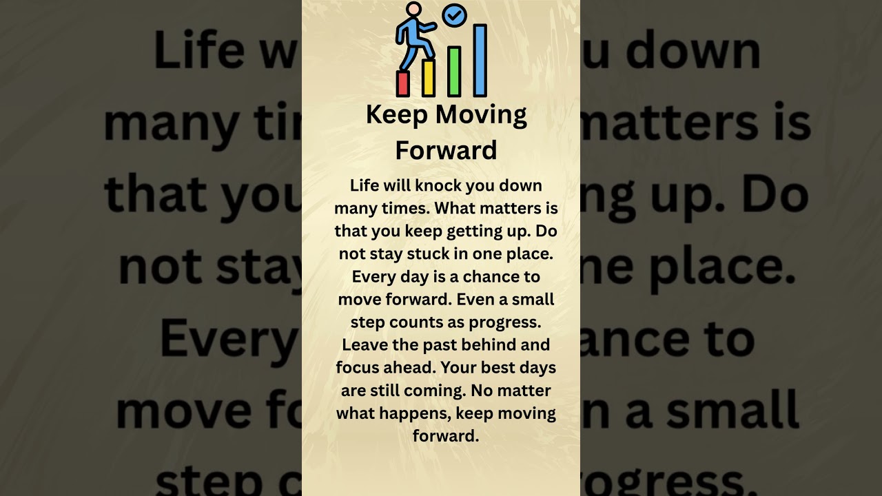 Продолжайте двигаться вперед || Ежедневная практика английского языка | Английский подкаст