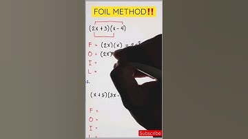 How to Multiply Binomials using FOIL METHOD  #maths #mathematics #mathstricks#shortsfeed #shorts