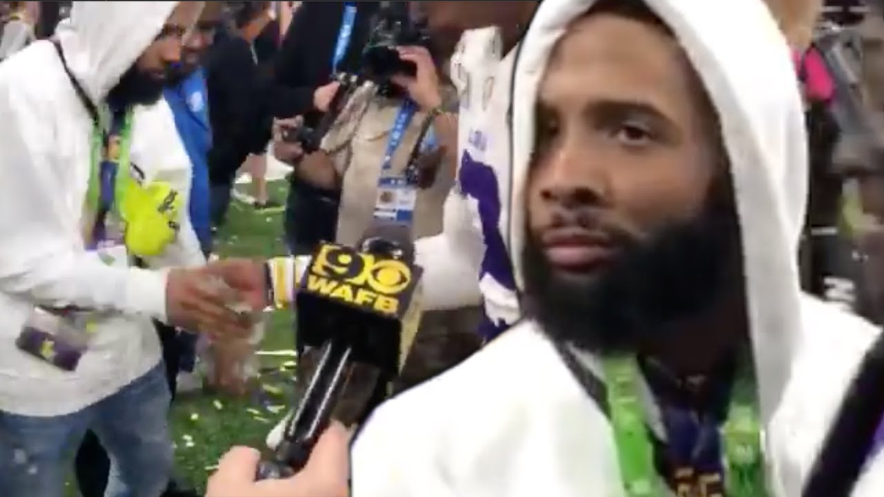 WATCH: Odell Beckham Jr. hands out cash to LSU players following ...