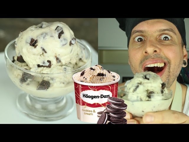 SORVETE VEGANO HAAGEN DAZS COOKIES AND CREAM (RECEITA FÁCIL)