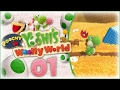 Poochy Yoshi S Woolly World Part 1 World 1 100 Walkthrough New Nintendo 3DS Gameplay 