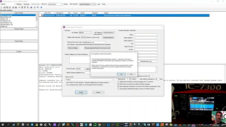 LEARNING - WINLINK email Using Ham Radio