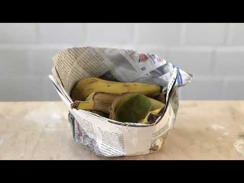 #AWR - DIY Tutorial - Biotüte aus alten Zeitungen basteln