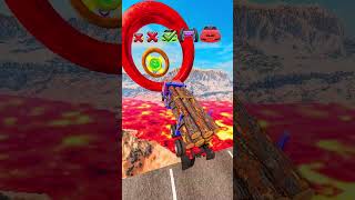 Big and Small Cars vs Jump Challange - BeamNG.drive #beamng #shorts