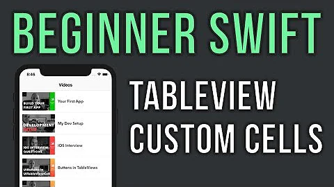 Swift UITableView Tutorial with Custom Cells - Beginner Series