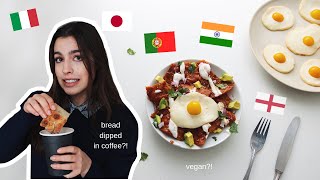 Testing Breakfasts from different Countries for a Week (India, Japan, Mexico...) - vegan