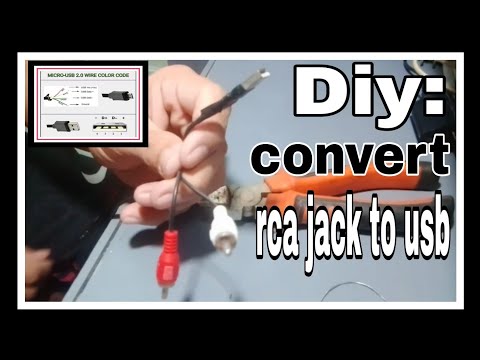 how to convert rca jack to usb *useful idea!* [ use for DVD to v8 ] [ marwie idea! tv ]