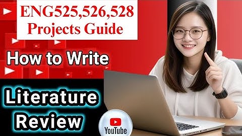 How to Write Literature Review of Research || Project ENG525,528 Assignments Solution