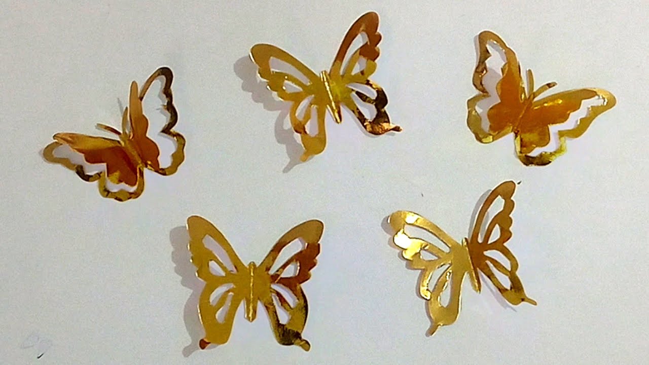 Borboleta vazada sem máquina